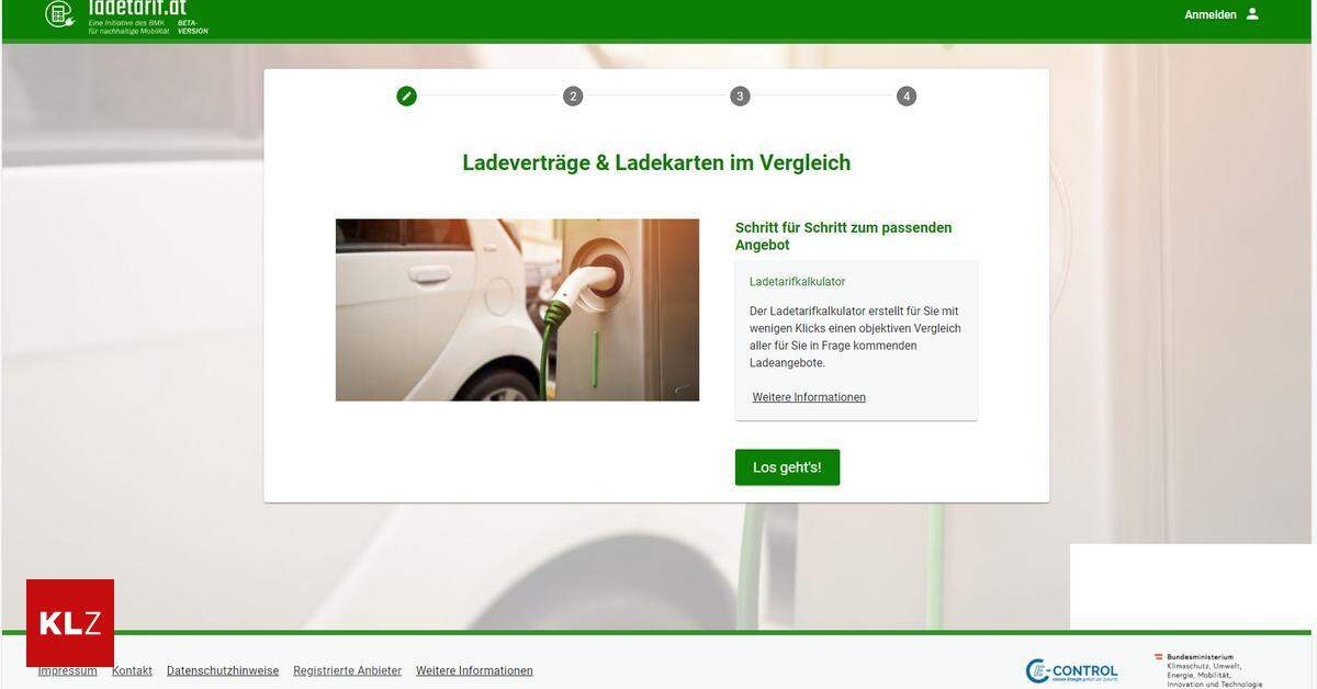 Neuer Vergleichsrechner Ladetarif At Der E Control F R Ladestellen Bei